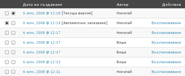 И разбира се, може да върнете публикацията до която искате версия И разбира се, може да върнете публикацията до която искате версия.